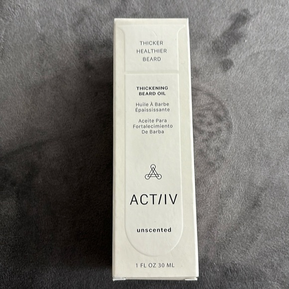 ACT/ IV THICKENING BEARD OIL - UNSCENTED new in box - Picture 1 of 5